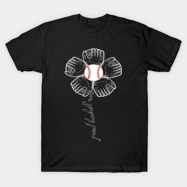 Proud Baseball Nana Gift - Funny Baseball Player T-Shirt by Chicu